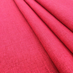 Urban in Red | Upholstery & Heavy Curtain Fabric | Linen Weave in Red with Black Undertones | 54 wide | By The Yard