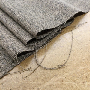 Heathered Brown Linen Weave Fabric | Upholstery / Drapery | Medium Weight | 54 wide | By The Yard | Vision in Mocha