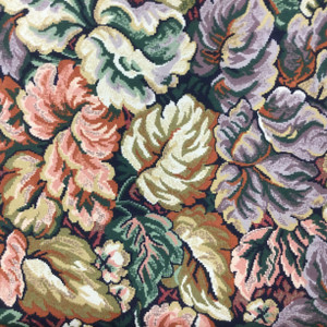 Vintage Foliage in Green / Brown / Black / Off White   | Home Decor Fabric  | 54" Wide | By the Yard