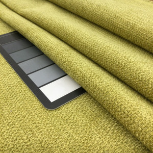 Citron Green Textured Weave Fabric | Upholstery |  Heavy Weight | 54" Wide | By the Yard | "Chayse" Citrine