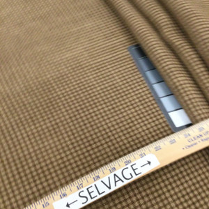 Two Toned Brown Check Plaid Fabric | Upholstery |  Heavy Weight | 54" Wide | By the Yard | "Speedway" Butter