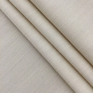 Striated Fabric in Flax | Drapery / Tablecloth | Polyester | 54" Wide | By the Yard