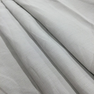 Pebble Grey Linen Weave Broadcloth Fabric / Poly Cotton Blend / Clothing and Apparel / Sold by the Yard / 60 Inch Wide