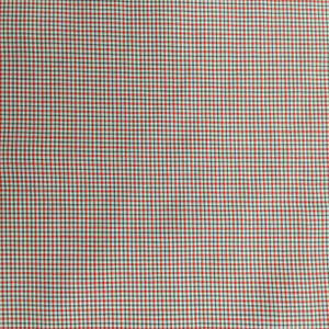 Red/Black/White Micro Plaid Egyptian Cotton Fabric | Shirting Weight | Clothing and Apparel |  60 Inch Wide | 100% Cotton | Sold By the Yard