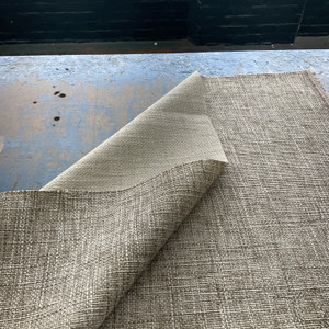Slub Weave Fabric in Taupe and Off White | Home Decor / Upholstery | 100% Polyester | 54" W | By the Yard | Regal Fabrics "Merlin in Wheat"