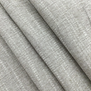 Slub Weave Fabric in Grey and White | Home Decor / Upholstery | 100% Polyester | 54" W | By the Yard | Regal Fabrics "Prize in Luna"