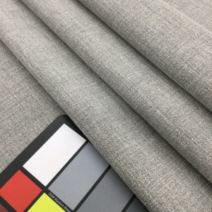 Linen Fabric Slub Weave in Dove Grey | Upholstery / Slipcovers / Curtains | Poly / Cotton / Linen Blend | 55" Wide | By the Yard | Leslie Jee Textiles "Affection" in Chia