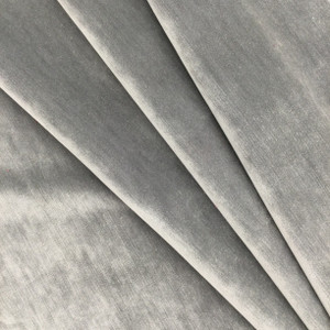 Gray Velvet Fabric by the Yard