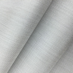 Herringbone Indoor / Outdoor Fabric | White / Silver | Water Friendly | Patio Upholstery / Sling Chairs | 60" Wide | By the Yard