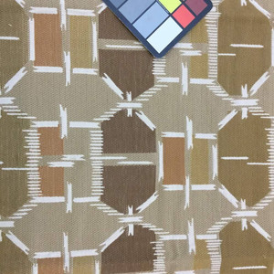 3 Yard Piece of Abstract Contemporary in Browns and Beige | Upholstery Fabric | 60 Wide | BTY