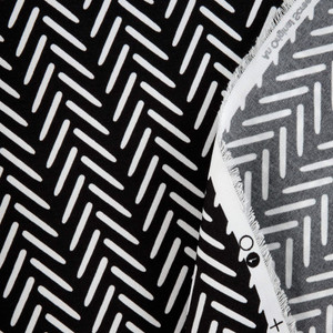 458 Cosmos Black and Creamy white Upholstery Fabric by yard —