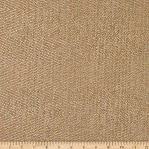 Richloom Fortress Clear Phelps Herringbone Khaki | Heavyweight Woven Fabric | Home Decor Fabric | 54" Wide