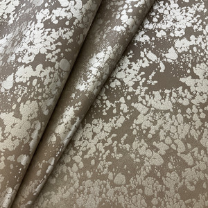 Richloom Tough Vinyl Winton Metallic Gold | Medium/Heavyweight Vinyl, Faux Leather Fabric | Home Decor Fabric | 54" Wide