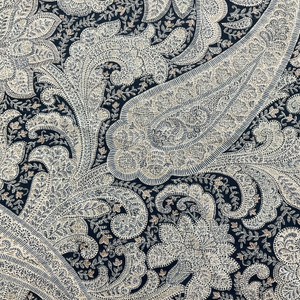 Richloom Platinum Shawl Cotton Duck Indigo | Medium/Heavyweight Duck Fabric | Home Decor Fabric | 54" Wide