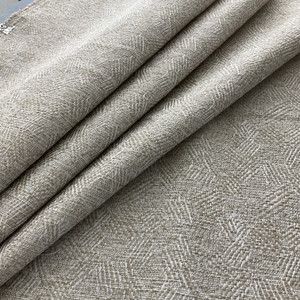 Richloom Fortress Clear Snead Woven Tan | Home Decor Fabric | 54" Wide