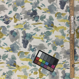 Richloom Digital Fortress Home Performance Roxanne Slub Duck Azure | Medium/Heavyweight Duck Fabric | Home Decor Fabric | 54" Wide