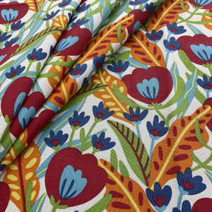 Richloom Solarium Fournette Outdoor Multi | Very Heavyweight Outdoor Fabric | Home Decor Fabric | 54" Wide