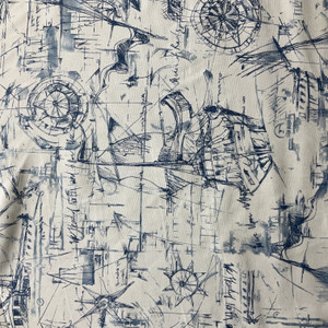 Premier Prints Schooner Nautical | Medium Weight Duck Fabric | Home Decor Fabric | 54" Wide