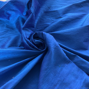 Dupioni Silk Fabric Royal Blue | Lightweight Dupioni Fabric | Home Decor Fabric | 54" Wide