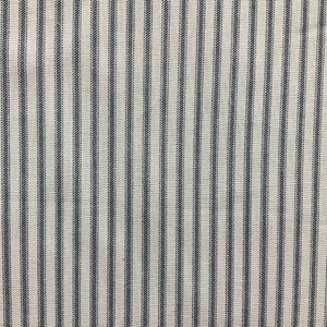 Premier Prints Classic Ticking Stripe Cotton Duck Navy | Medium Weight Duck Fabric | Home Decor Fabric | 54" Wide