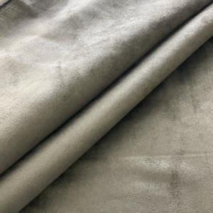 Vintage Suede Gray | Medium/Heavyweight Faux Suede Fabric | Home Decor Fabric | 58" Wide