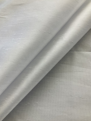 120" Faux Dupioni White | Very Lightweight Dupioni Fabric | Home Decor Fabric | 120" Wide