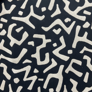 P Kaufmann Nara Linen Jacquard Onyx | Very Heavyweight Linen Fabric | Home Decor Fabric | 54" Wide