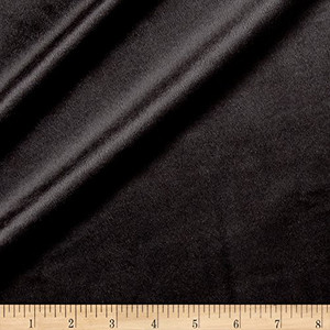 Plush Darling Velvet Black | Heavyweight Velvet Fabric | Home Decor Fabric | 55" Wide