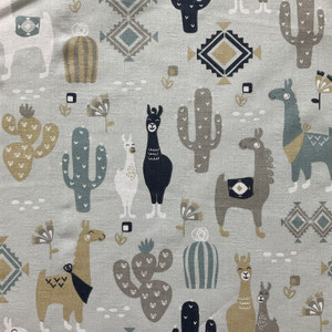Premier Prints Llama Love Awendela | Lightweight Duck Fabric | Home Decor Fabric | 54" Wide
