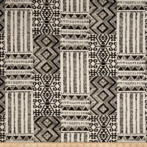 Swavelle Izett Black Spice | Medium Weight Duck Fabric | Home Decor Fabric | 54" Wide