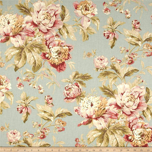 Waverly Fleuretta Mist Duck | Medium Weight Duck Fabric | Home Decor Fabric | 54" Wide