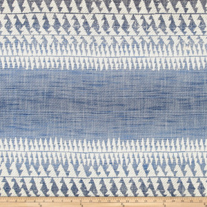 Justina Blakeney Birds Jacquard Indigo | Very Heavyweight Jacquard Fabric | Home Decor Fabric | 57.5" Wide