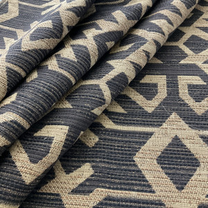 Artistry Tribal Southwest Arizcal Jacquard Noir | Very Heavyweight Jacquard Fabric | Home Decor Fabric | 57" Wide