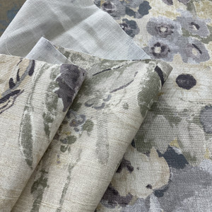 P Kaufmann Lisette 100% Linen Pearl | Medium/Heavyweight Linen Fabric | Home Decor Fabric | 54" Wide