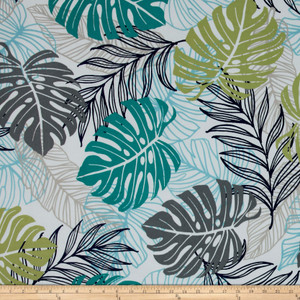 Terrasol Indoor/Outdoor Jumbala Jade | Medium Weight Outdoor Fabric | Home Decor Fabric | 54" Wide