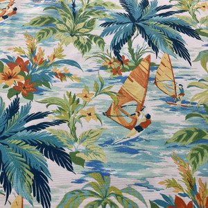 Tommy Bahama Outdoor Wind Surfers Mangrove | Medium Weight Outdoor Fabric | Home Decor Fabric | 54" Wide