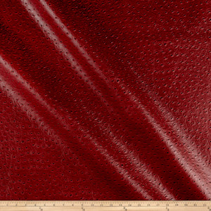 Swavelle Performance Nuvtex Big Bird Faux Leather Paprika | Heavyweight Vinyl Fabric | Home Decor Fabric | 54" Wide