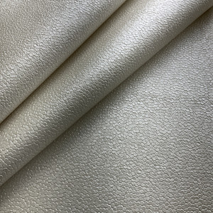 Eroica Intrepid Faux Leather Pearl | Heavyweight Faux Leather Fabric | Home Decor Fabric | 54" Wide