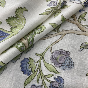 P Kaufmann Ravello Linen Blend Periwinkle | Medium/Heavyweight Linen Fabric | Home Decor Fabric | 54" Wide
