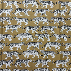 PKL Studio Tiger Walk Indoor/Outdoor Gold | Medium Weight Outdoor Fabric | Home Decor Fabric | 54" Wide