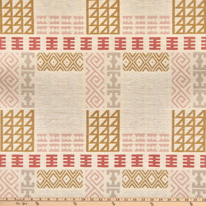 Artistry Tribal Southwest Carlo Jacquard Blush | Very Heavyweight Jacquard Fabric | Home Decor Fabric | 58" Wide