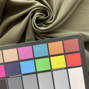 Polyester Twill Solid Olive | Medium Weight Twill Fabric | Home Decor Fabric | 58" Wide