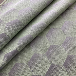 Sunbrella European HEXJ206 Hexagon Mint | Very Heavyweight Outdoor Fabric | Home Decor Fabric | 54" Wide