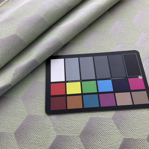 Sunbrella European HEXJ206 Hexagon Mint | Very Heavyweight Outdoor Fabric | Home Decor Fabric | 54" Wide