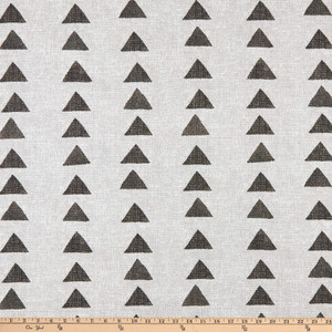 PKL Studio Outdoor Nomadic Triangle Graphite | Medium Weight Outdoor, Woven Fabric | Home Decor Fabric | 54" Wide