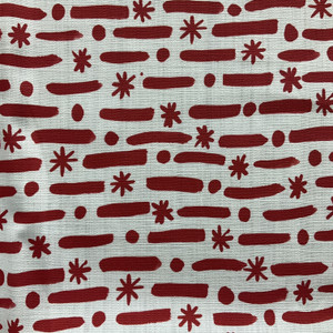 Lacefield Designs Christmas Holiday Dash Linen Candy Cane | Medium/Heavyweight Linen Fabric | Home Decor Fabric | 58" Wide