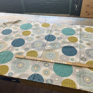 STOF France Alvares Duck Bleu | Medium Weight Duck Fabric | Home Decor Fabric | 61" Wide