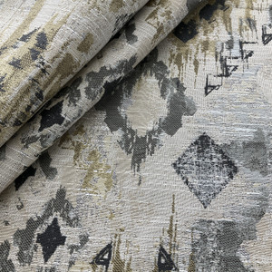 Swavelle Maseki Jacquard Greystone | Heavyweight Jacquard Fabric | Home Decor Fabric | 58" Wide