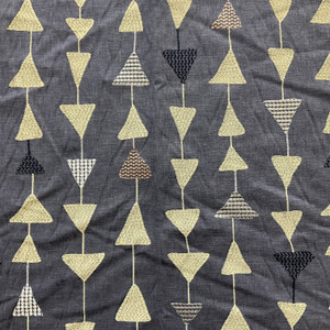 Covington Argento Embroidered River Rock | Medium/Heavyweight Woven Fabric | Home Decor Fabric | 51" Wide
