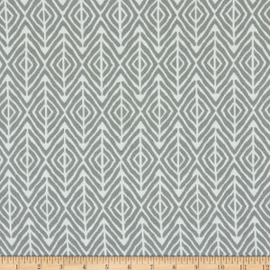 Terrasol Boho Outdoor Jacquard Pewter | Medium/Heavyweight Outdoor, Jacquard Fabric | Home Decor Fabric | 54" Wide